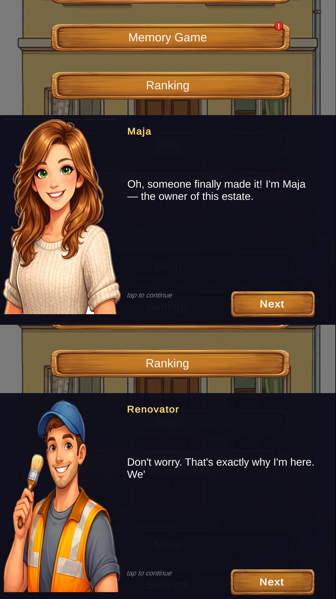 Maja and Alex characters
